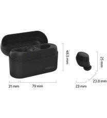 Nokia Power Earbuds Wireless with Charging Case | Up to 150 Hours of Play | Waterproof with Built-in Mic