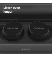 Nokia Power Earbuds Wireless with Charging Case | Up to 150 Hours of Play | Waterproof  with Built-in Mic