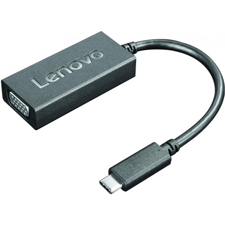 Lenovo USB-C USB TYPE C To VGA Adapter Black GX90M44578