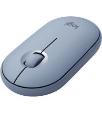 Logitech M350 Pebble Wireless Mouse USB 2.4GHz Blue Gray / Rose