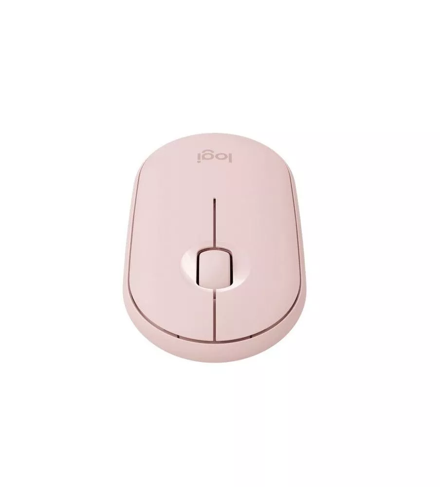 Logitech M350 Pebble Wireless Mouse USB 2.4GHz Blue Gray / Rose