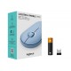 Logitech M350 Pebble Wireless Mouse USB 2.4GHz Blue Gray / Rose