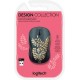 Logitech - Design Collection Limited Edition Wireless Compact Mouse with Colorful Designs - Golden Garden