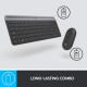 Logitech M470 Keyboard/Mouse Bundle Graphite Wireless Slim