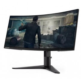 Lenovo G34w GAMING 34" CURVED Gaming monitor WQHD (3440x1440) 3 Side NearEdgeless 144Hz HDMI Adjustable Stand BLACK.