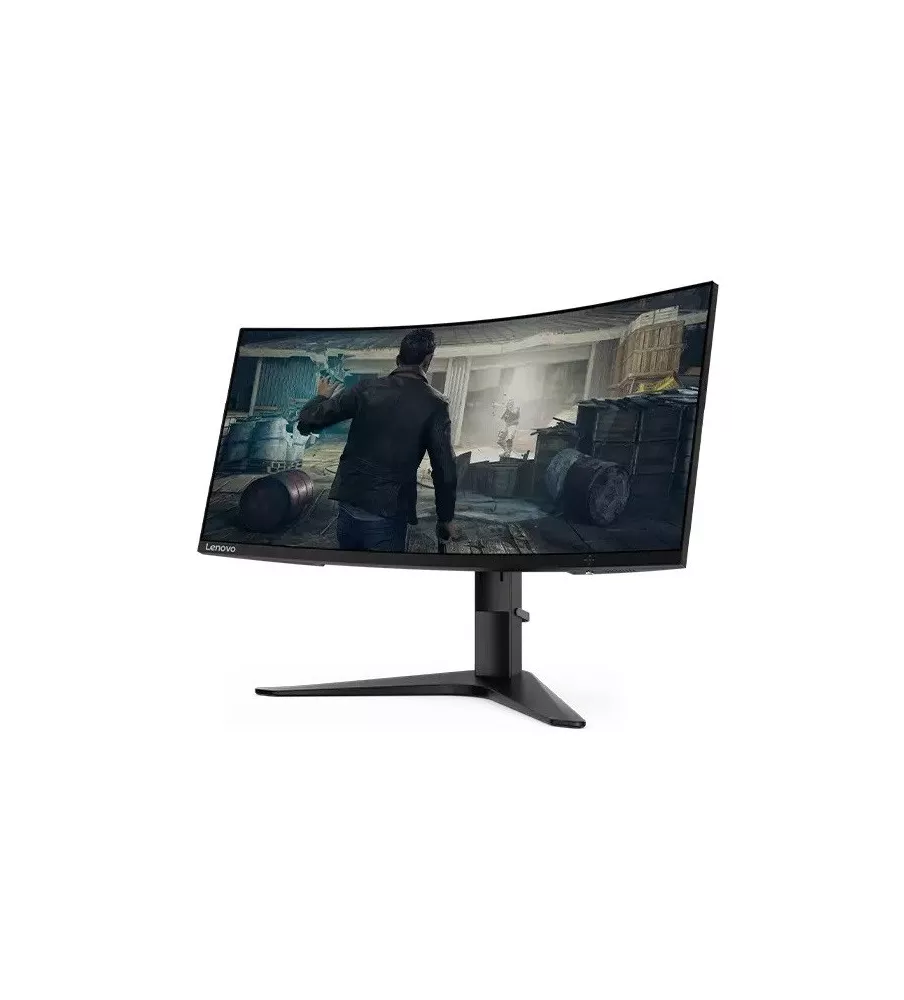 Lenovo G34w GAMING 34" CURVED Gaming monitor WQHD (3440x1440) 3 Side NearEdgeless 144Hz HDMI Adjustable Stand BLACK.