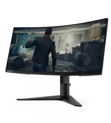 Lenovo G34w GAMING 34" CURVED Gaming monitor WQHD (3440x1440) 3 Side NearEdgeless 144Hz HDMI Adjustable Stand BLACK.