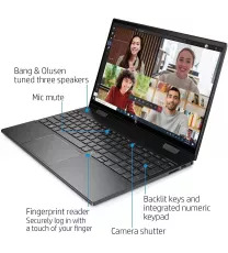 HP ENVY X360 Laptop AMD Ryzen™ 7 5700U 1.8GHz 512GB SSD 12GB 15.6" (1920x1080) TOUCHSCREEN WIN10 FP Reader