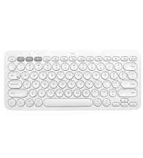 Logitech K380 Wireless Multi-Device Keyboard, English QWERTY Spanish Layout - White