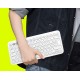 Logitech K380 Wireless Multi-Device Keyboard, English QWERTY Spanish Layout - White