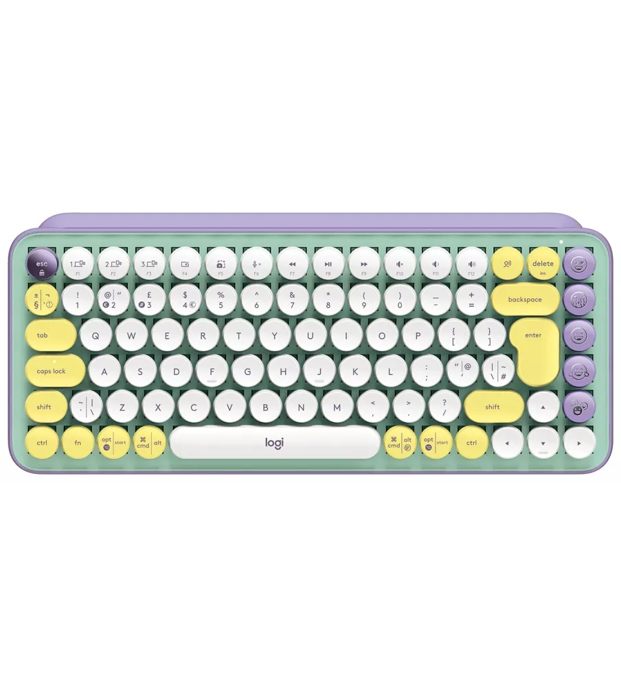 Logitech POP Keys Wireless Mechanical keyboard with Customizable Emoji Keys