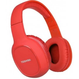 Toshiba Slick Series Bluetooth Over the Ear Headphones - Red
