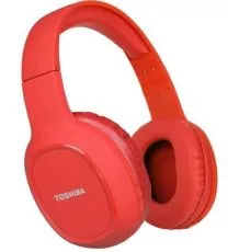 Toshiba Slick Series Bluetooth Over the Ear Headphones - Red