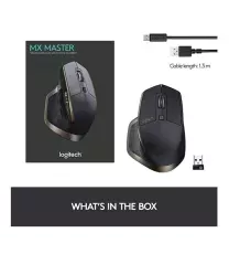 Logitech MX Master Wireless Mouse High-Precision Sensor, Speed-Adaptive Scroll Wheel, Easy-Switch up to 3 Devices