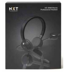 NXT Technologies UC-2000 Noise-Canceling Stereo Computer Over-the-Head Headset BLACK