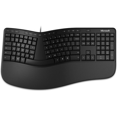 Microsoft LXM-00004 Wired Ergonomic Keyboard, Black