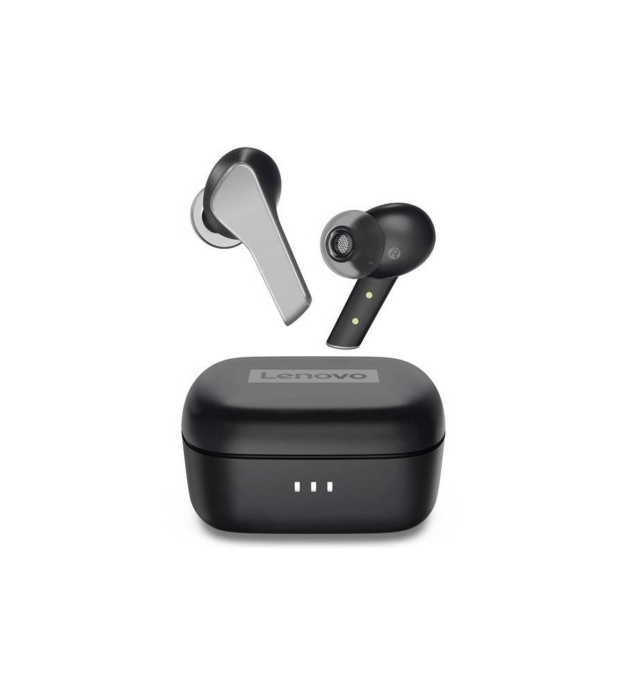 Lenovo Smart True Wireless Earbuds - Active Noise Canceling with Wireless Charging Case - 28 Hour Playtime