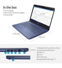 HP Stream 14-CF2111 intel Dual-Core N4120 64GB eMMC 4GB 14" (1366x768) WIN11 BLUE