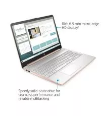 HP 15-EF1073 AMD Athlon™ Silver 3050U 2.3GHz 128GB SSD 4GB 15.6" (1366×768) BT WIN10 S Webcam PALE ROSE GOLD