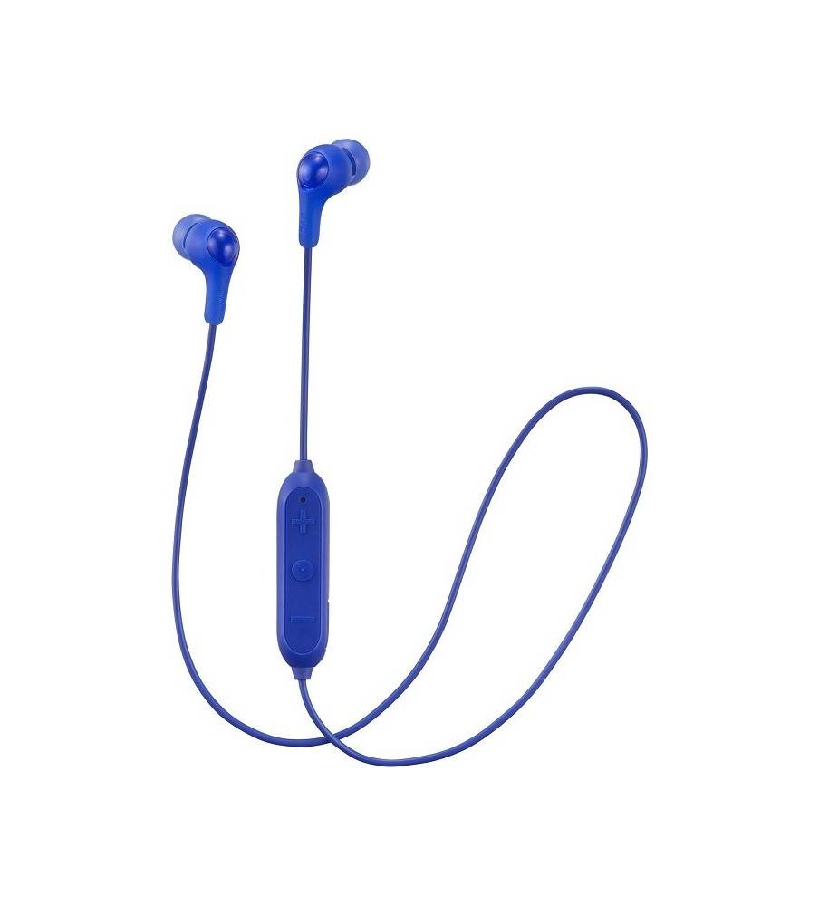 JVC Soft Wireless Earbud with Stayfit Tips Remote and Mic Bluetooth Blue