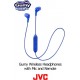 JVC Soft Wireless Earbud with Stayfit Tips Remote and Mic Bluetooth Blue