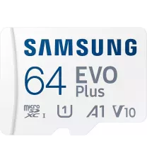 Samsung Evo Plus w/ SD Adaptor 64GB Micro SDXC, Up-to 130MB/s, windows/mac/ Android Tablets and Smart Phones, Memory Card