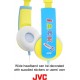 JVC On-Ear 3.5mm Wired Headphones YELLOW