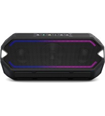 Altec Lansing IMW1400 HydraBoom Everythingproof Portable Bluetooth Speaker with LED Lights BLACK