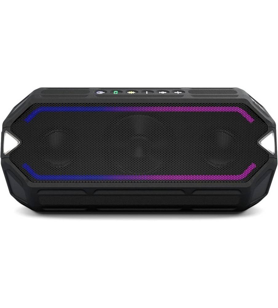 Altec Lansing IMW1400 HydraBoom Everythingproof Portable Bluetooth Speaker with LED Lights BLACK