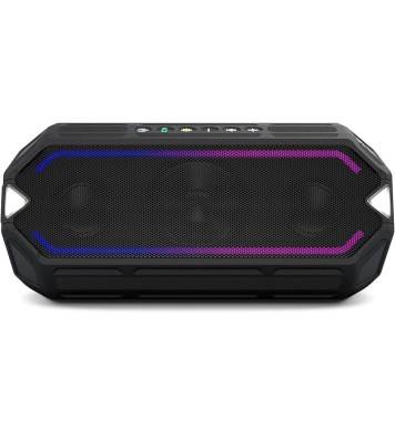 Altec Lansing IMW1400 HydraBoom Everythingproof Portable Bluetooth Speaker with LED Lights BLACK