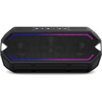 Altec Lansing IMW1400 HydraBoom Everythingproof Portable Bluetooth Speaker with LED Lights BLACK