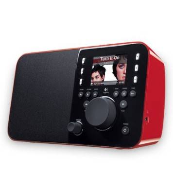 Logitech Squeezebox Radio Music Player with Color Screen (Red)