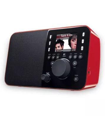 Logitech Squeezebox Radio Music Player with Color Screen (Red)