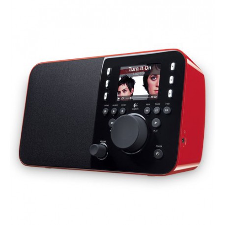 Logitech Squeezebox Radio Music Player with Color Screen (Red)