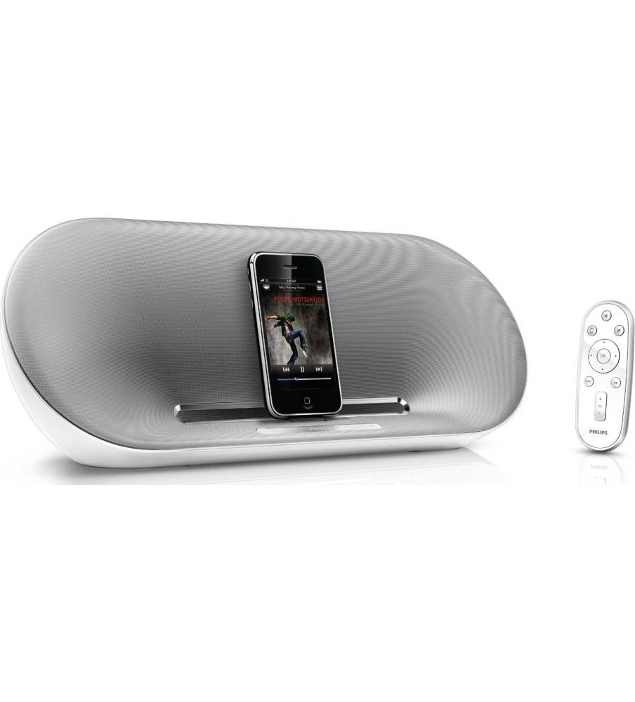 Philips Fidelio DS8500 Speaker Dock with Remote for iPod/iPhone (White/Silver) (Refurbished)