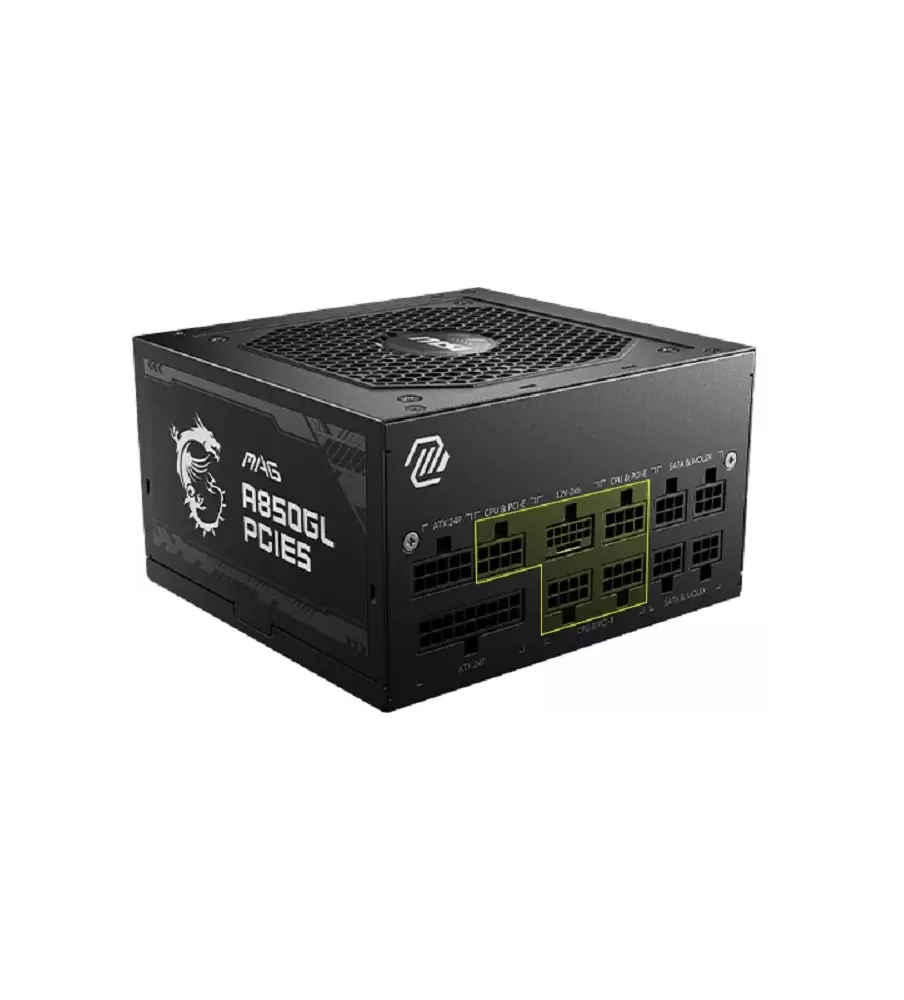 MSI MAG A850GL 850W Power Supply with 80 PLUS Gold Certification