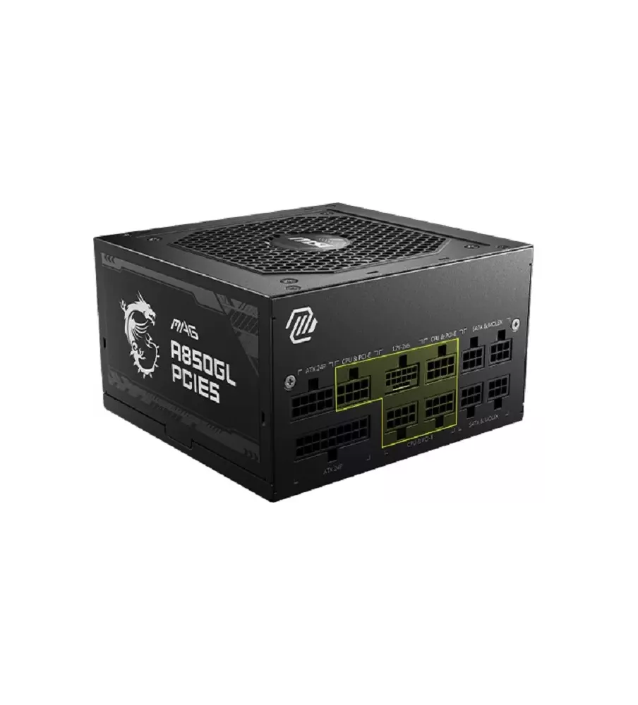 MSI MAG A850GL 850W Power Supply – 80 PLUS Gold Certified