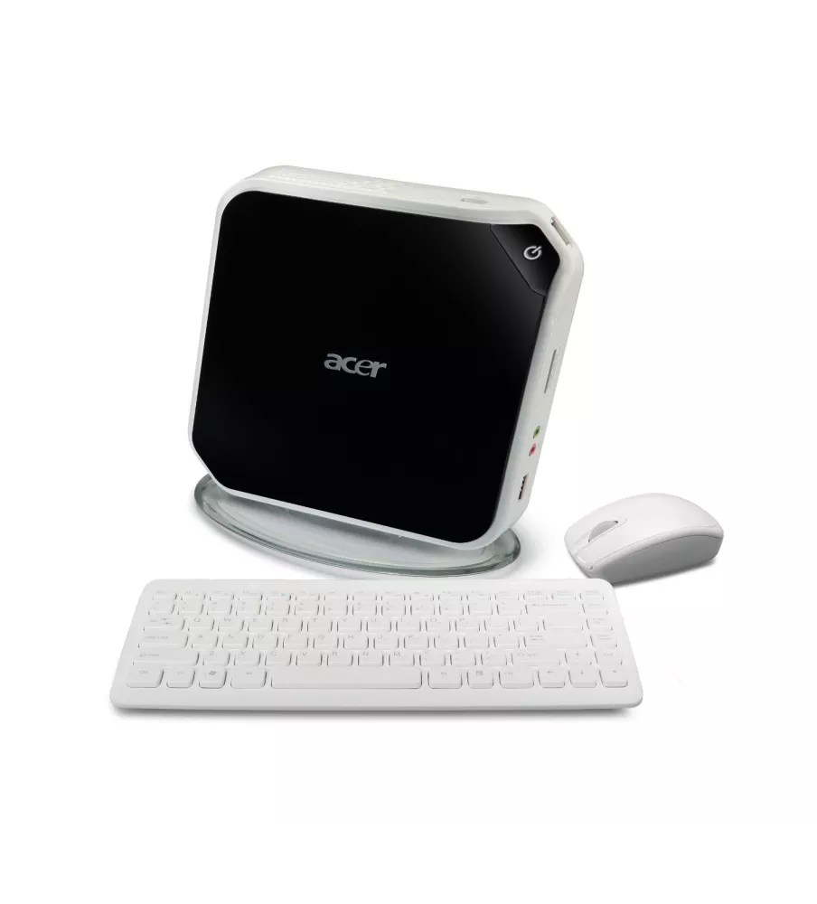 Acer AspireRevo AR1600-U910H Black/White Mini Desktop PC (Windows XP Home)