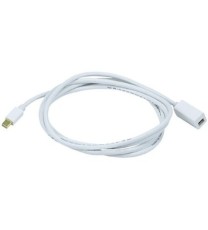 Mini DisplayPort Male to Female Extension Cable - White