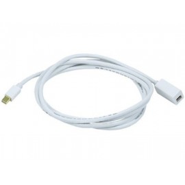 Mini DisplayPort Male to Female Extension Cable - White