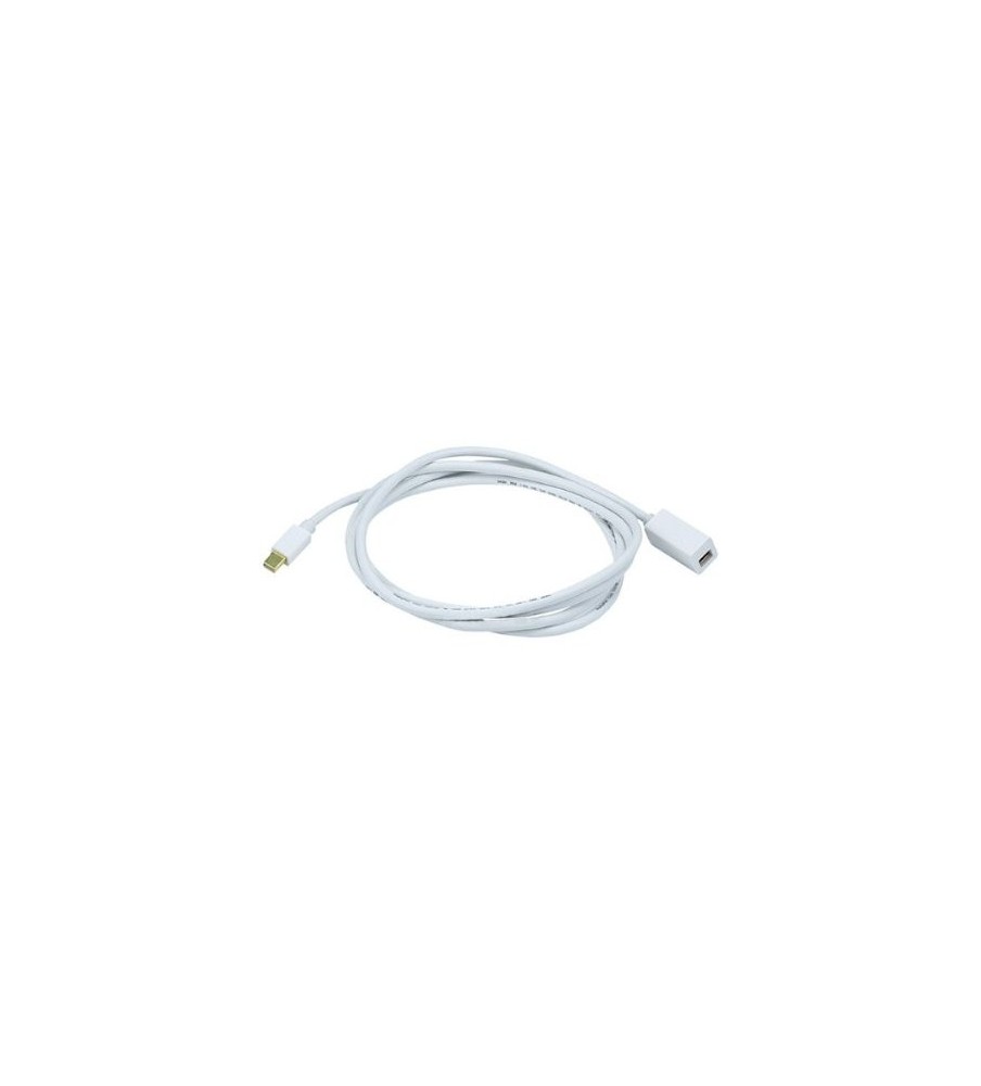 Mini DisplayPort Male to Female Extension Cable - White