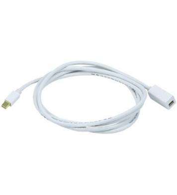 Mini DisplayPort Male to Female Extension Cable - White