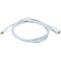 Mini DisplayPort Male to Female Extension Cable - White