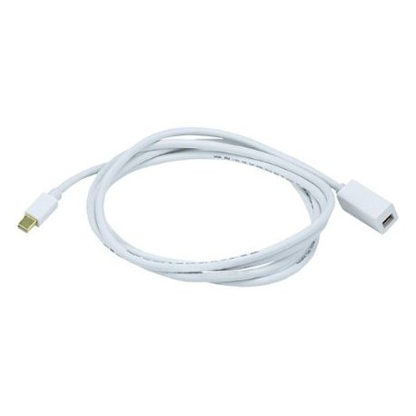 Mini DisplayPort Male to Female Extension Cable - White