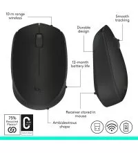 M170 Logitech Wireless Mouse multi view