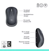 Logitech M185 Wireless Mouse 12 month battery life