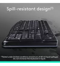 Logitech K120 Wired USB Full size Keyboard spill resistant