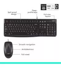 logitech mk120 combo usb keyboard mouse