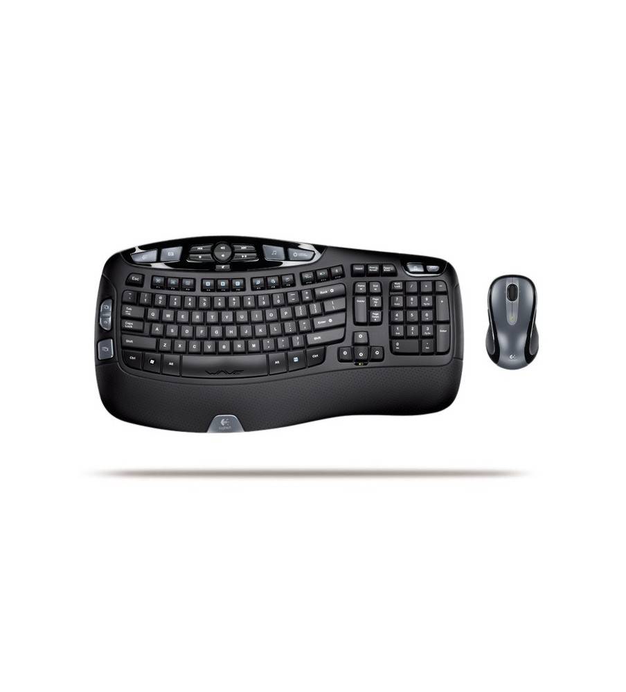 Logitech Cordless Desktop Wave Pro Ergonomic Keyboard and Mouse