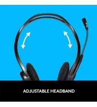 Logitech H960 Wired Headset with Noise Canceling Mic adjustable headband